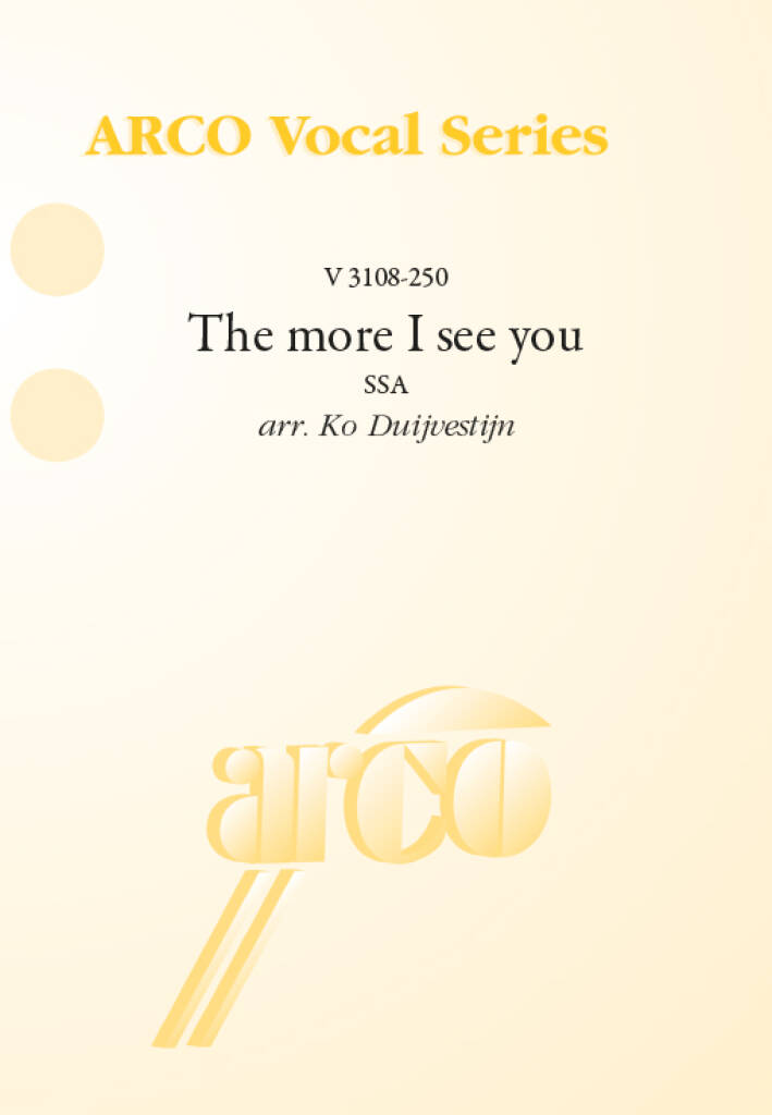 The more I see you